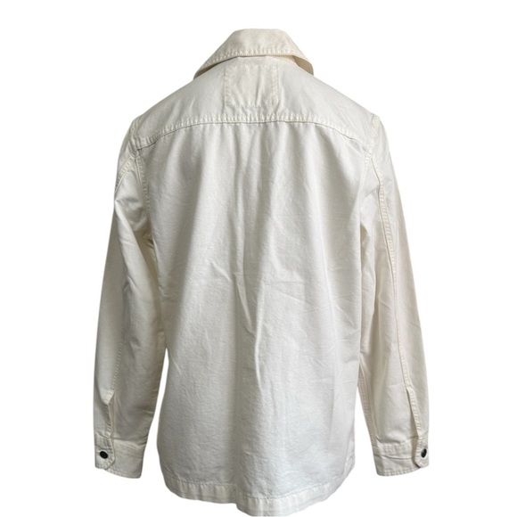 Old Navy Relaxed Magnolia Chore Jacket Ivory Utility Style - Women’s Size Small - Picture 7 of 12